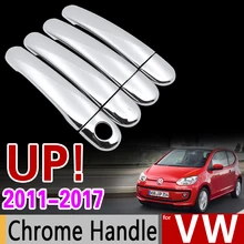 Для VW Up! Хромированная ручка крышки отделка Набор Volkswagen e-Up! Up 2011 2013 наклейки на автомобиль стайлинга автомобилей