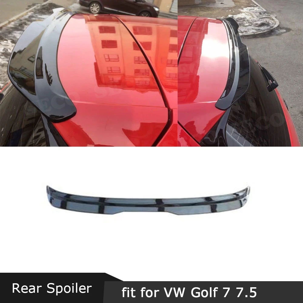 Углеродное волокно/абс задний спойлер на крышу заднее окно крылья для Volkswagen VW Golf 7 7,5 VII MK7 MK7.5 спойлер GTI R Rline