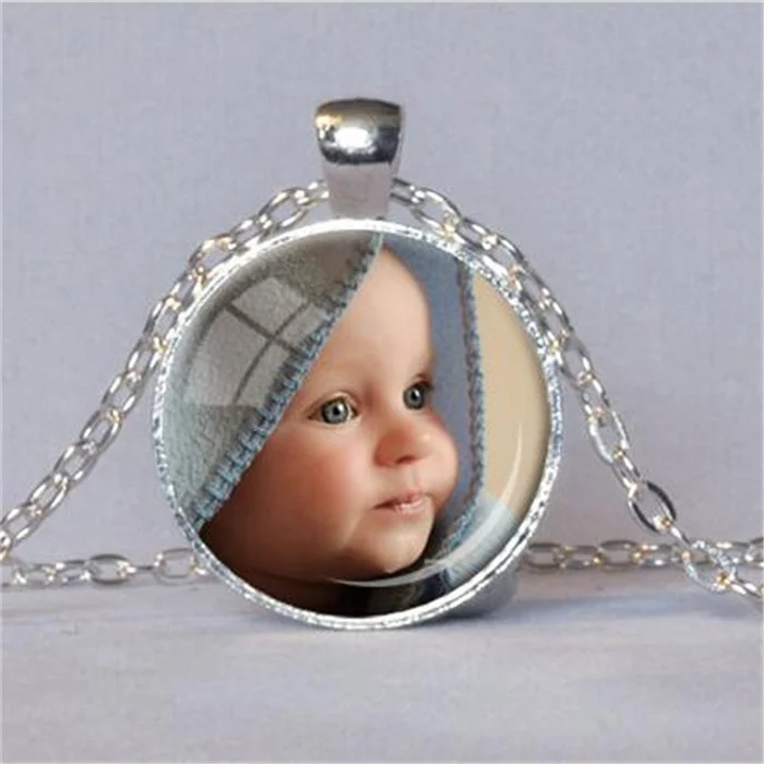 Персонализированные фото подвеска на заказ ожерелье фото вашего ребенка мама папа и дедушка любимый один подарок для членов семьи подарок - Окраска металла: Style 7