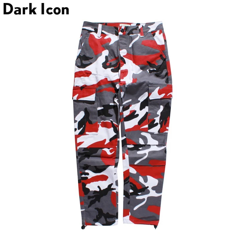 Camouflage Men's Cargo Pants Full Length 2017 Spring Multy Camo Hip Hop Pants Men Women Streetwear Toursers Men 8 Colors