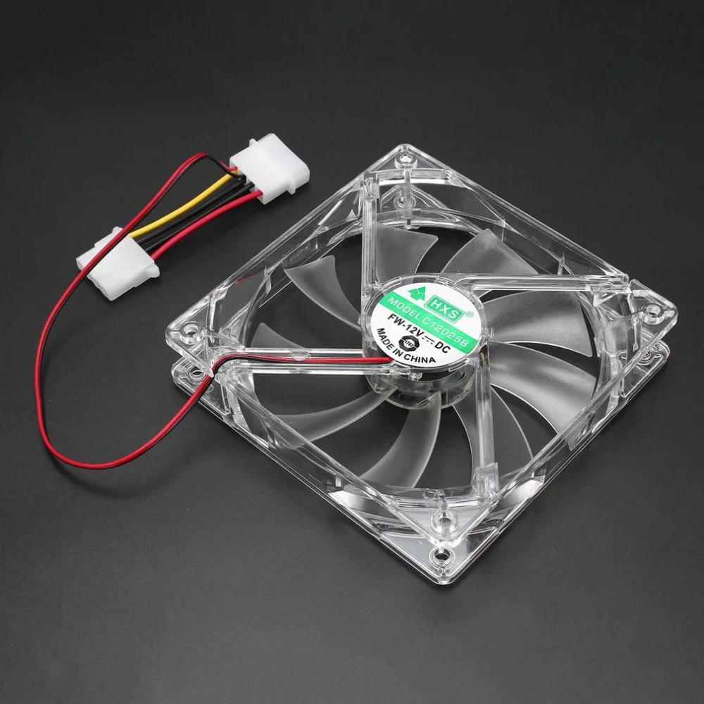 

Quad 4 LED Light 120mm PC Computer Fan Computer Case 12V Cooling Fan Mod Quiet Molex Connector Easy Installed Fan Colorful
