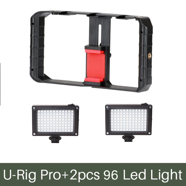 Rig2Light Ulanzi смартфон видео ручка Риг Кино Мобильный стабилизатор Чехол держатель телефона для iPhone X 7 samsung huawei - Цвет: Rig2Light