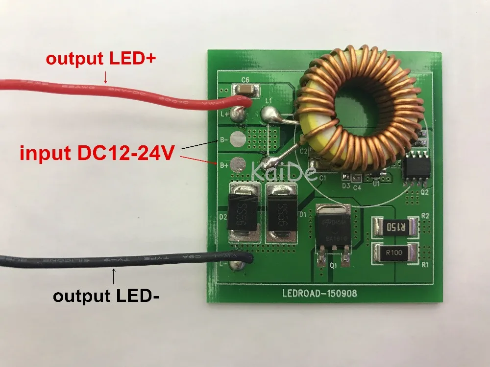 CREE XHP70 светодиодный драйвер вход DC12-24V выход 6 в 4,2-а электромобиль мотоцикл Модифицированная монтажная плата светодиодные Запчасти