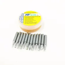 12 шт бессвинцовый Железный кончик паяльника 900M-T паяльная станция Tsui+ 50 г паяльная паста