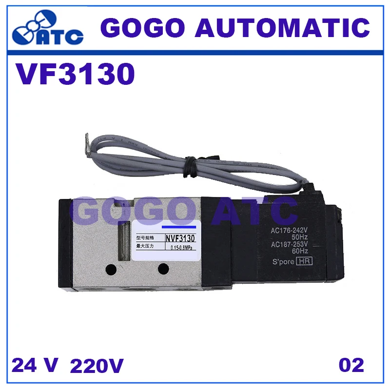 Электромагнитный клапан SMC VF3130 2 положения диаметр интерфейса D G 24 В 220 |