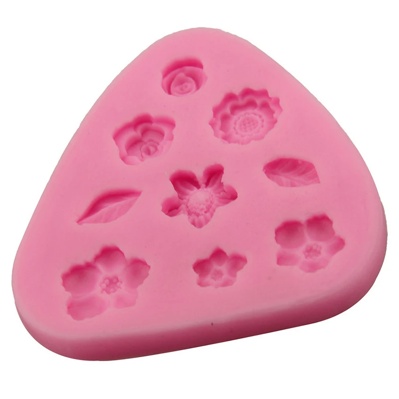 1pcs UV Resin Jewelry Liquid Silicone Mold Flowers Leaves Resin Charm Molds For DIY Intersperse Decorate Making Jewelry