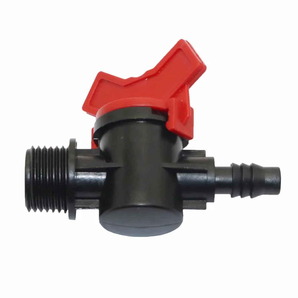 

10 Pcs Bypass valve irrigation system garden hose Switch valve 1/2 inch to 8 mm Through connector tools