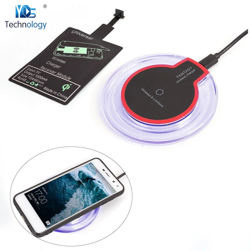 

Qi Wireless Charger Desktop Wireless USB Charging Pad For iPhone 5 6 6s plus type C Huawei Samsung Xiaomi HTC Android phone