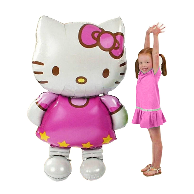 

Large Size Hello Kitty Cat Foil Balloon Party Decoration Cartoon Wedding Birthday Kid Inflatable Air Balloon Festive Accessories