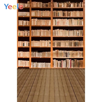 

Yeele Vinyl Library Bookshelf Books Wood Children Birthday Party Photograph Backdrop Wedding Photocall Background Photo Studio