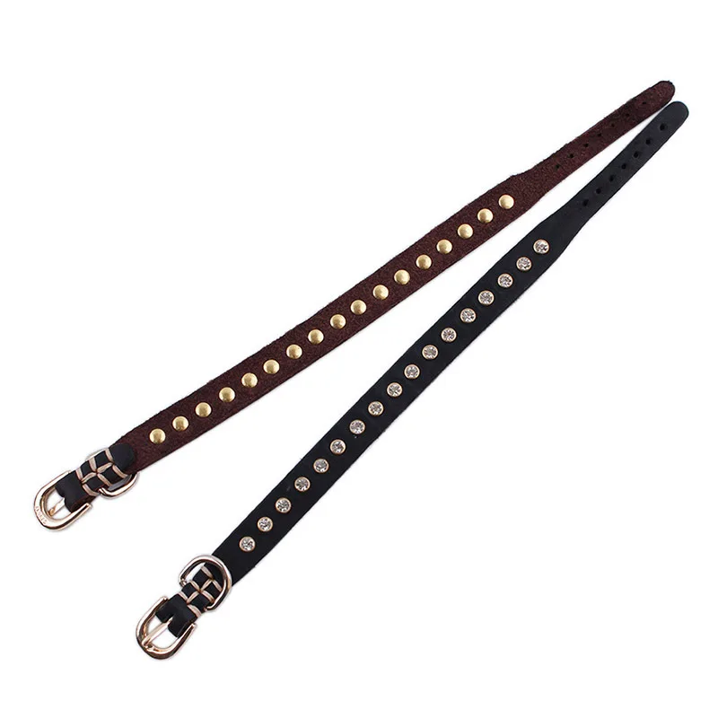 Adjustable Leather Dog Collar Boutique LittlePuppy