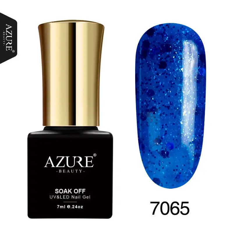 Azure beauty стойкий Гель-лак 7 мл, блестящий цвет, впитывающий УФ-клей для ногтей, высокое качество, лак для ногтей, 24 цвета, гель для ногтей - Цвет: 7065