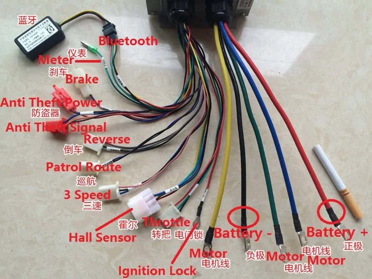 Быстрая Доставка Bluetooth 15000 W 60 V ~ 120 V Max 250A костюм бесщеточный двигатель постоянного тока 4 ~ 5 kw контроллер электронный электровелосипед