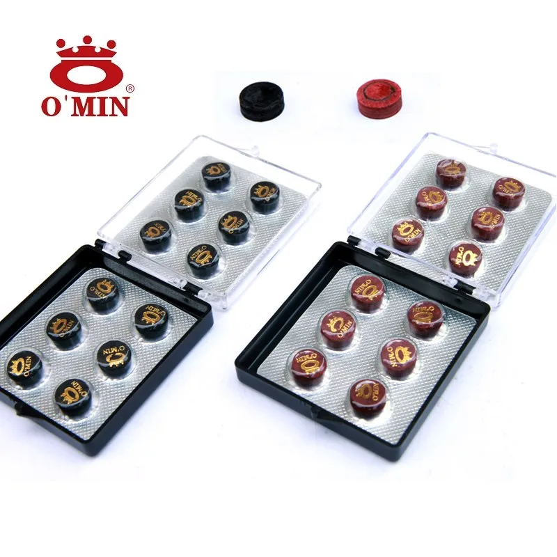 6 Pcs/lot Original Multi layer Omin Snooker Cues Tip 10.5mm/12mm