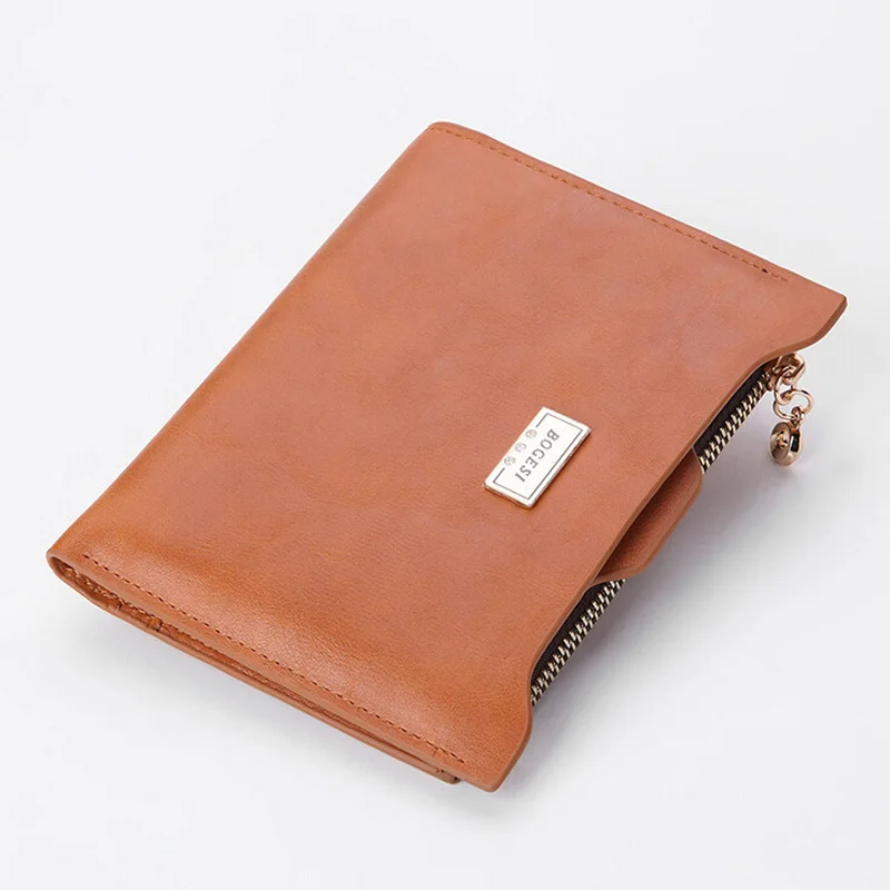 Bogesi High quality women's leather wallet with coin pocket moeny bag female removable card holder purse for ladies Bogesi High quality women's leather wallet with coin pocket moeny bag female removable card holder purse for ladies