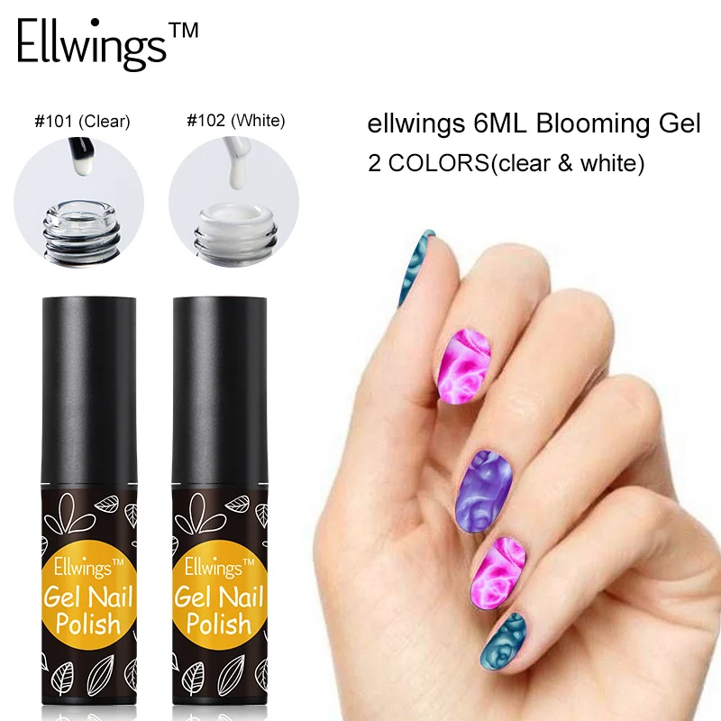 Гель лак Ellwings Soak Off 3D DIY для дизайна ногтей цветущие цветы УФ стойкий лак|gel polish soak