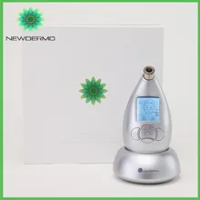 Серебряный NEWDERMO power Peel ручной кожи Дермабразия машина для домашнего массажа кожи омоложения