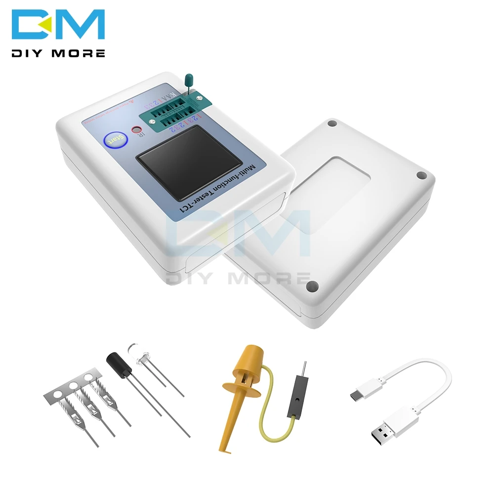 Транзистор тестер TFT TC-1 Диод Триод измеритель емкости LCR ESR метр NPN PNP MOSFET ИК Многофункциональный тестер мультиметр