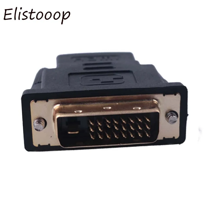 Elistooop DVI 24 + 1 штекер на HDMI гнездо конвертер позолоченный адаптер 1080P для HDTV LCD D|to