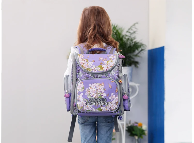 Гризли новые школьные сумки ортопедические рюкзаки для дети мультфильм животные бабочка печать высокого качества водонепроницаемый нейлон Книга сумка