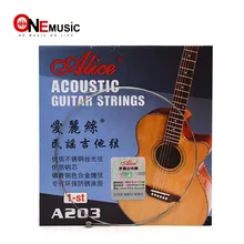 Alice – cordes de guitare acoustique populaire en bois A203SL 1st, 10 pièces