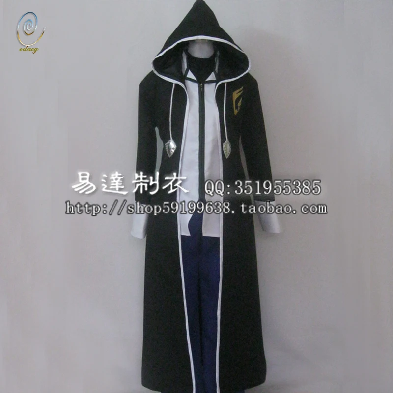 

Fairy Tail Jellal Fernandes cosplay Costumes for men custom-made men's cloak black high-quality 11