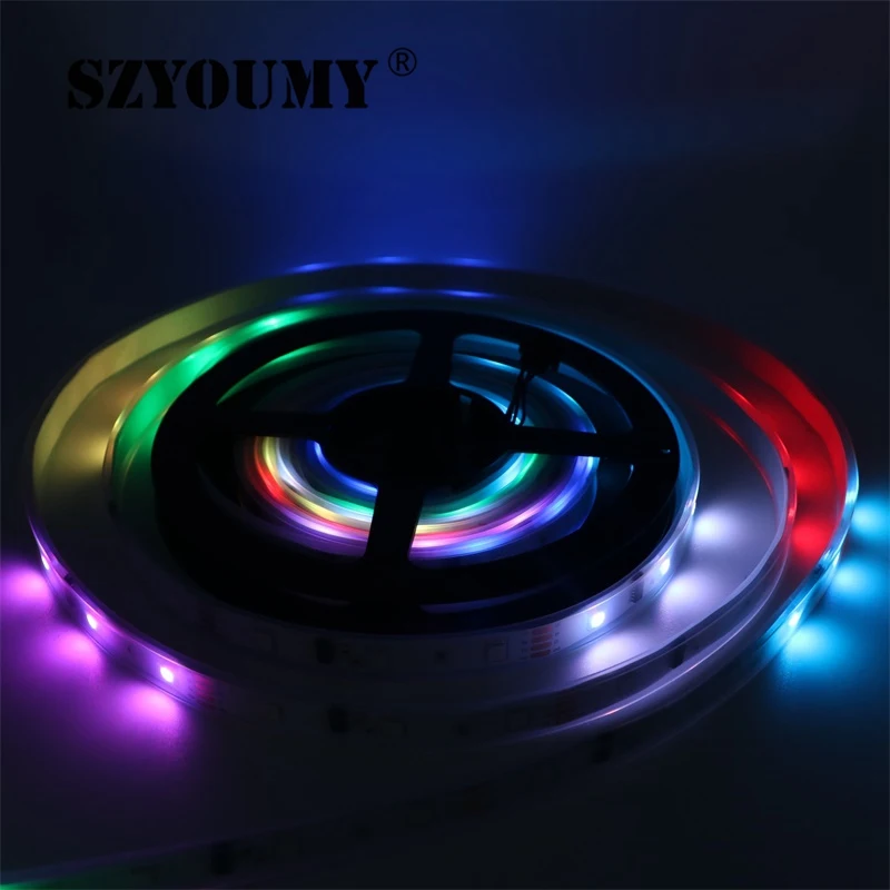 SZYOUMY 5M 12V 6803 IC Dream Color RGB Светодиодная лента 5050 SMD 30 светодиодов/м IP66
