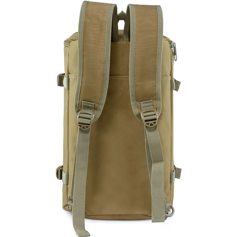 Multifunctional men women messenger shoulder bag travel or tactical hiking camouflage backpack with tote single shoulder belt