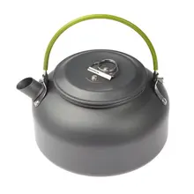 Fjs! 0.8L portátil ultraligero exterior senderismo supervivencia que acampa caldera del agua del tetera cafetera aluminio anodizado