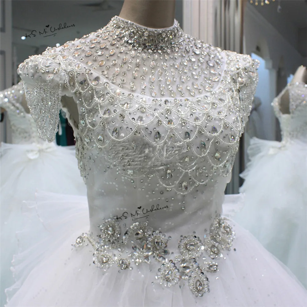 Vestido de Noiva роскошное свадебное платье принцессы Стразы Цехин Свадебные платья бальное платье Свадебные платья с бантом Mariage Boda