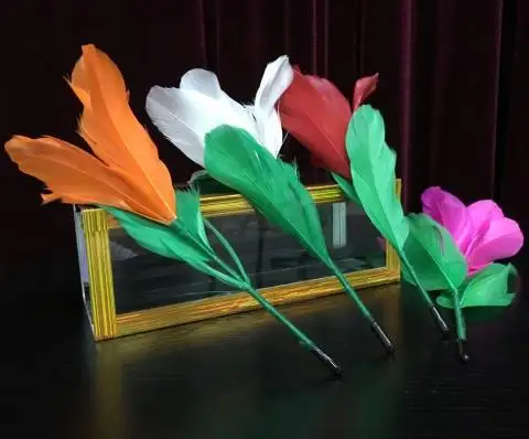 Free shipping Japanese latest stage magic - Flower From Crystal Tube Magic tricks Comedy super effect illusion Magia Toys Joke | Игрушки и