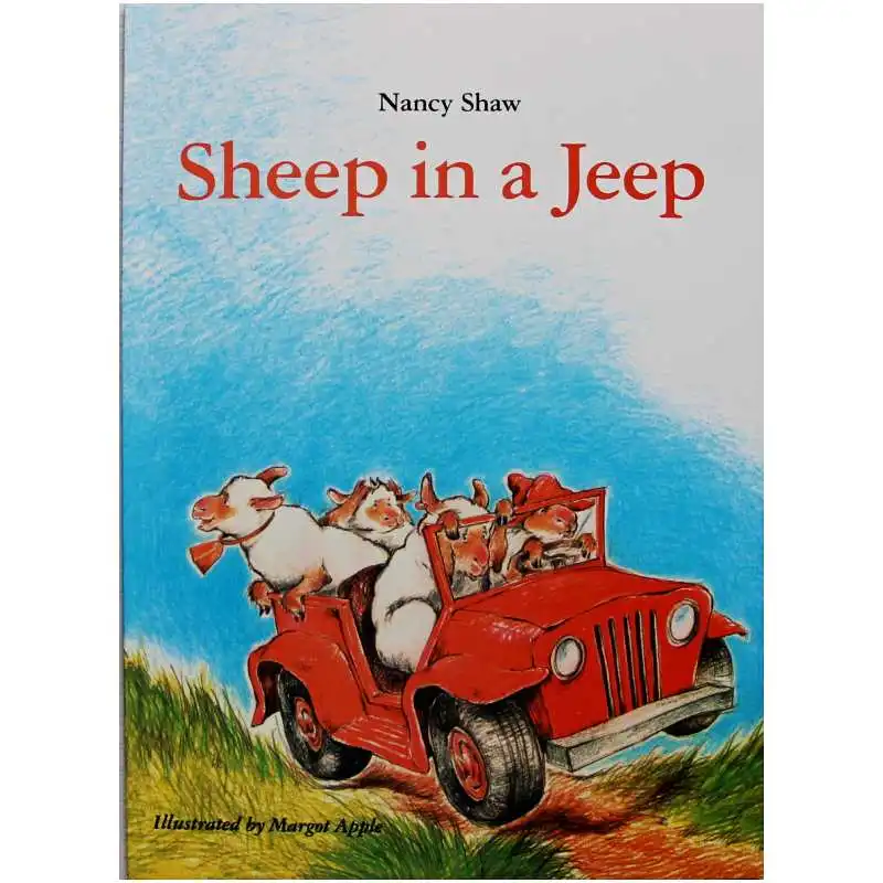 Овцы в джипе от Nancy E. Shaw развивающая английская книга с картинками обучающая