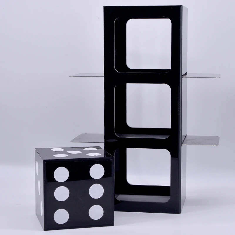 

Ultra Dice Penetration Magic Tricks Stage Gimmick Prop Illusion Amazing Block VISIBLY Penetrate Steel Magica
