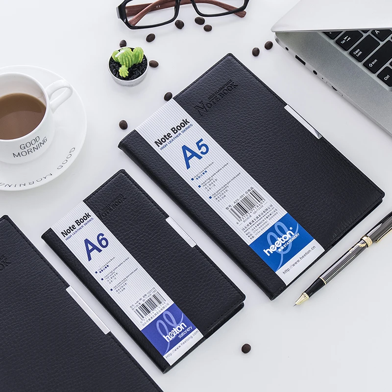 

Business Notebook Leather Notepad A5 A6 B5 Meeting Schedule Diary Notebook 1PCS