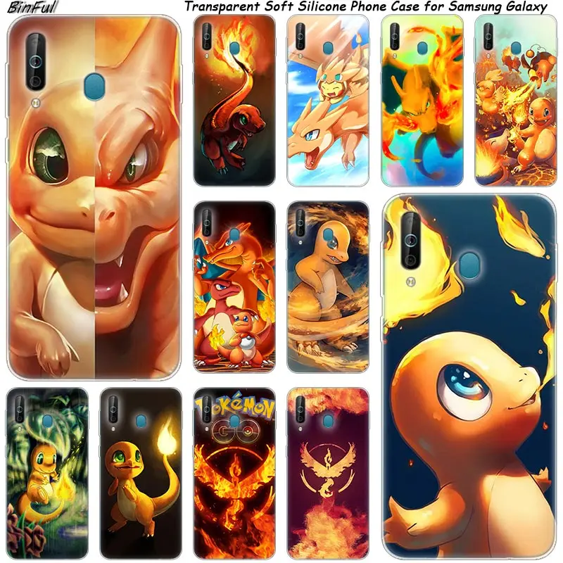 

Hot Charmander Pokemon Silicone Phone Case For Samsung Galaxy A80 A70 A60 A50 A40 A40S A30 A20E A2CORE M40 Note 10 Plus 9 8 5