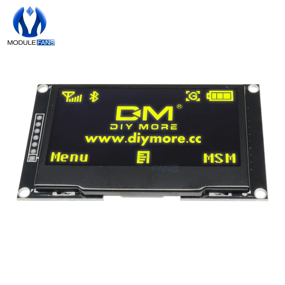 Цифровой Желтый ЖК экран 12864 128X64 OLED модуль дисплея C51 плата для Arduino Diy Electronic 2 42 "2