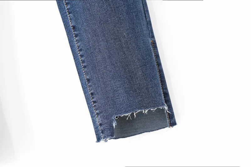 2019 г., Винтажные эластичные джинсы-клеш для женщин, длинные эластичные штаны с высокой талией, джинсовые брюки для женщин, C7411