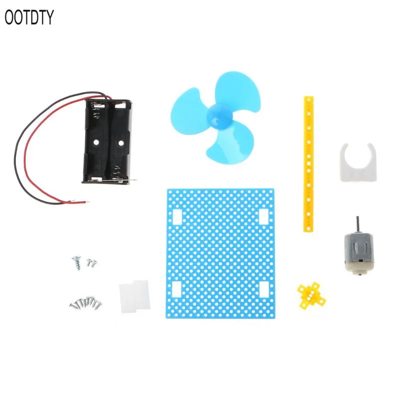 

DIY Mini Fan Model Assembly Material Kit Children Student Intelligence Science Educational Toy