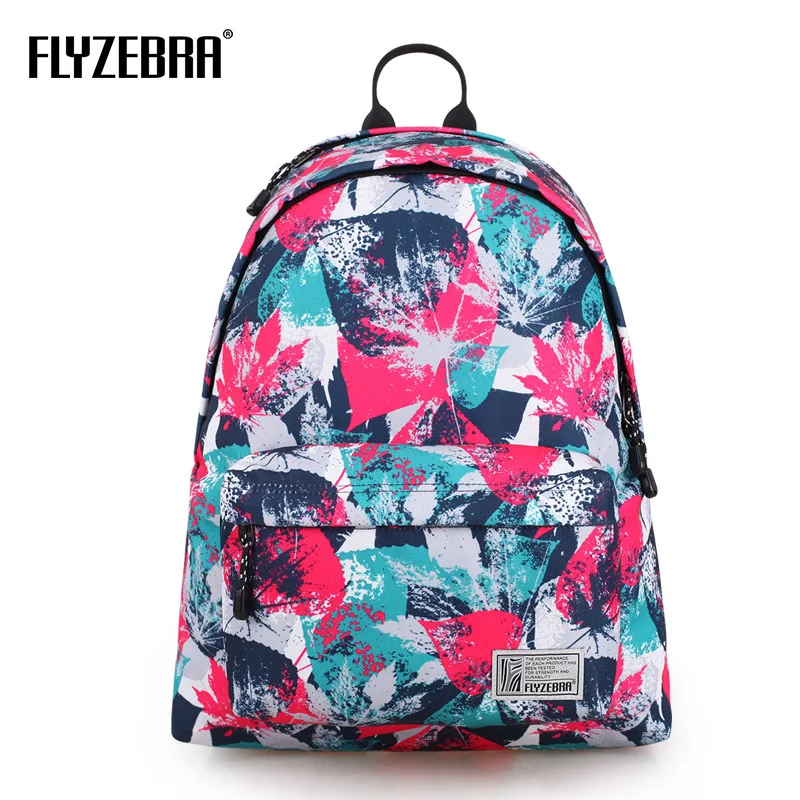 

2019 New Fashion retro print backpack female personality sen students schoolbag backpack casual flower Preppy Style computer bag