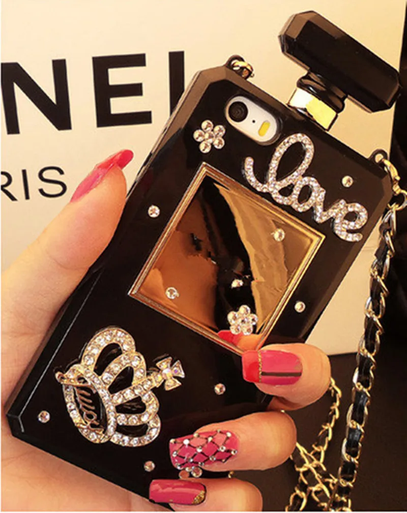 

Luxury Perfume Bottles Phone Case for iPhone Xs Max XR X 6 6s 7 8 Plus 5s SE Box Case for Samsung s8 s9 Plus s6 s7 edge note 8 9