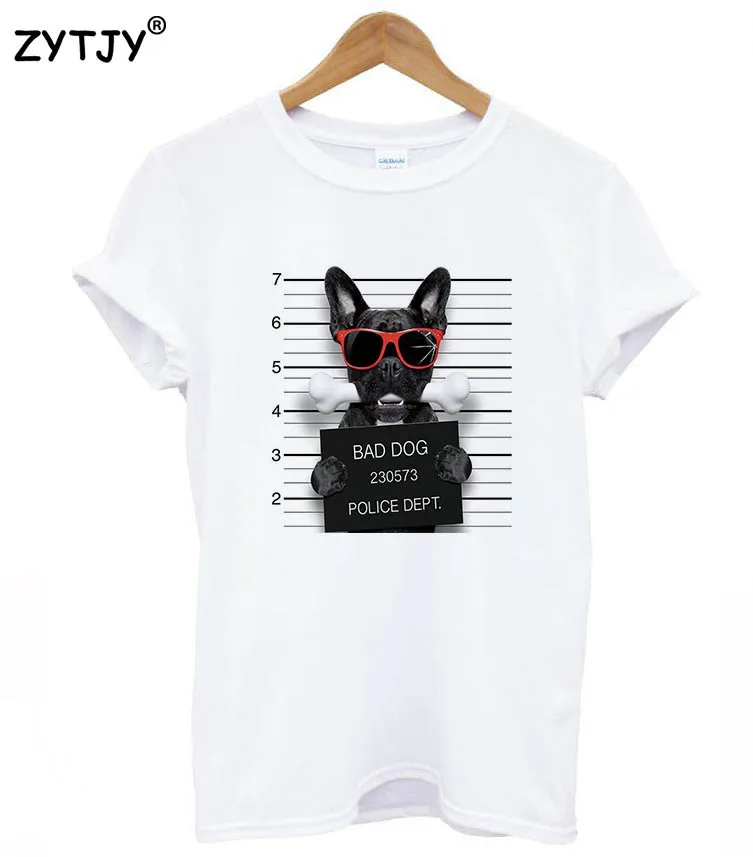

11 designs mugshot bad dog Print Women tshirt Cotton Casual Funny t shirt For Lady Top Tee Hipster Tumblr Drop Ship Z-965