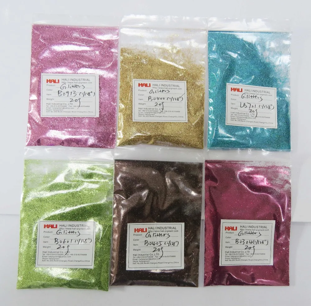 Glitter Powder,glitter Pigment,glitters,6 Colors A Lot.1lot=6*20g,free