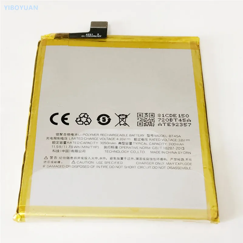 

3.8V 3050mAh BT45A For Meizu M2 Note M571C M571H / Meilan Note 2 Battery
