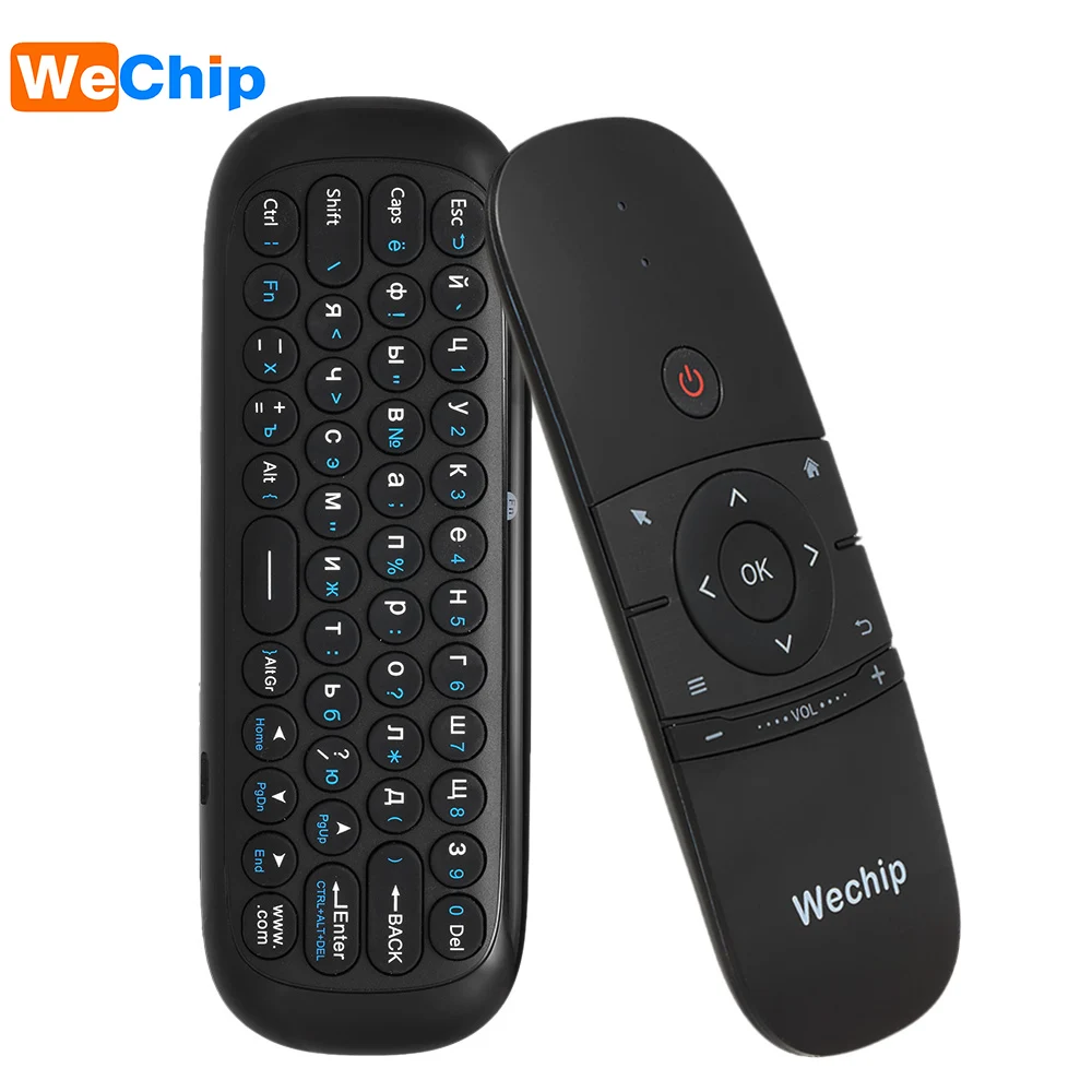 Беспроводная мини клавиатура Wechip W1 2 4G Air Mouse 6 осевая с датчиком движения ИК пульт