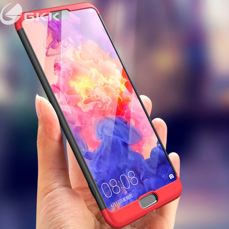 

GKK for Huawei P20 Lite P20 Pro Case Matte 360 Full Protection Hard PC Comfortable Texture for Huawei P20 Nova 3e Phone Cover
