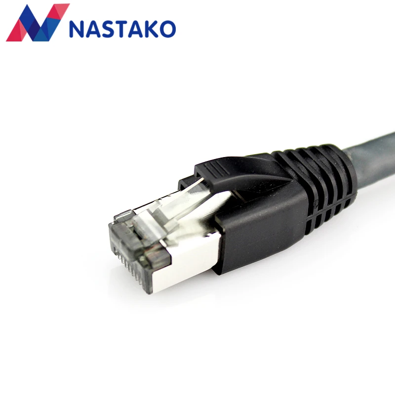 Настако черный Cat6 Cat5e rj45 разъем cat 6 сетевой Сплит Тип stp металлические