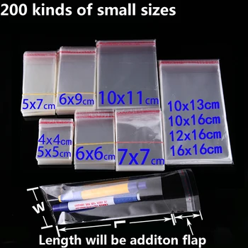 

Clear Self Adhesive Seal Cello Cellophane Bags Jewelry Package Gift Packaging Bag Self Sealing Poly OPP Small Plastic Bag Baggie