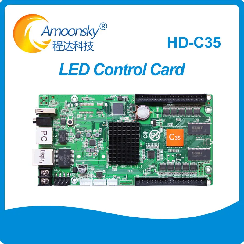HD-C35 заменить HD-C30B p10 графика сообщение полноцветный дисплей RGB контроллером видеодисплея светодиодная вывеска контрольная карта