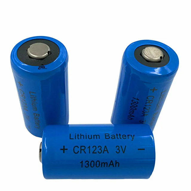 2PCS 3V CR123A CR 123A Lithium battery cell 1300mah CR123 CR17335