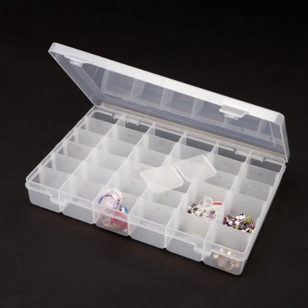 36 Compartment Slot Plastic Craft Adjustable Storage Box Tool Container